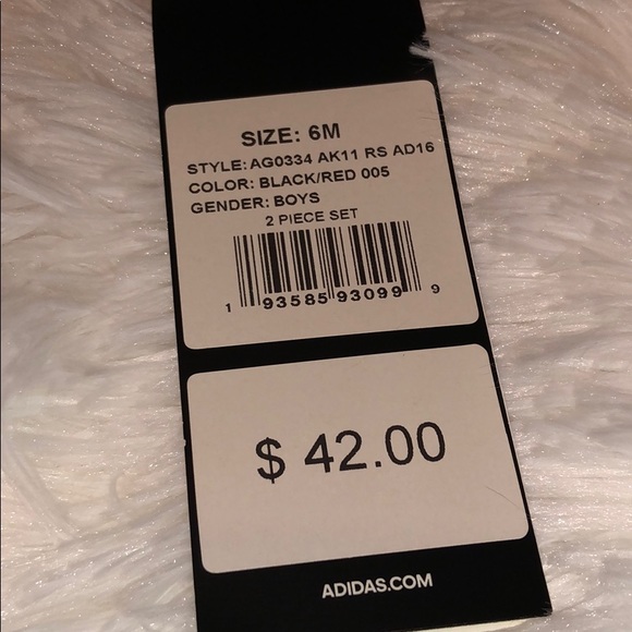 Adidas 2 PC Matching Jacket & Pants Size 6 Mos - Picture 4 of 4